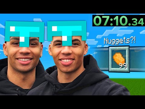 Prankbros play Minecraft Speedrun