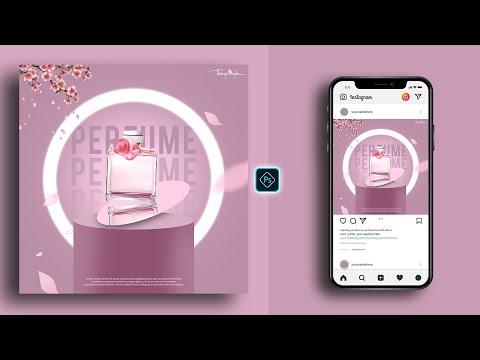 Perfume Social Media Banner Post Design in Photoshop Tutorial
