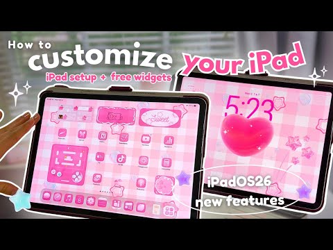 how to customize your iPad 🌷 | easy + cute 🧸 iPadOS 26 customization tutorial | widgets, icons 💖