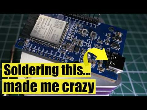 Making an ESP32 dev board using a stencil, solder paste and hot plate - harder than it looks!