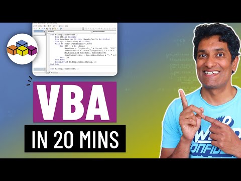 Learn VBA & Excel Macros in 20 minutes - with code samples π¨βπ»
