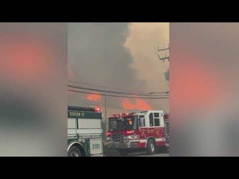 NJ residents returning home as wildfire rages on