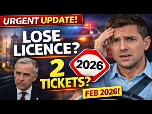 URGENT: Canada Drivers Can Lose Licence After Just 2 Tickets — New Rules Feb 2026!