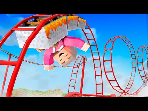 Realistische Achterbahn bauen in Minecraft