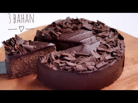Kue Coklat 3 Bahan,Tanpa Oven,Tanpa Kukusan, Tanpa Tepung, Tanpa Telur.