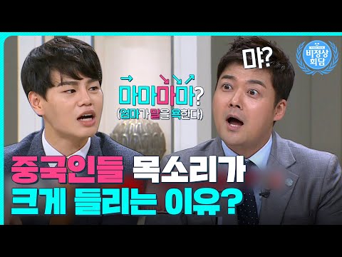 같은 발음이라도, 억양 따라 다른 뜻?!🤔이유 있는 중국인들의 큰 목소리|비정상회담|JTBC 171009 방송