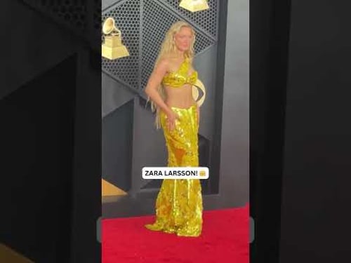 Zara Larsson Is Shining On The Grammys Red Carpet
