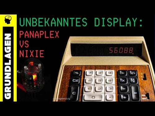 Nixie oder Panaplex? Erklärt am Beispiel Corvus 300E | Tischrechner