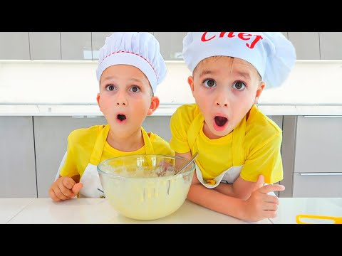 Vlad và Niki Nấu ăn chơi cùng mẹ - Truyện vui thiếu nhi