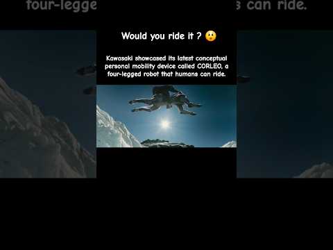 Kawasaki showcased conceptual personal mobility device called CORLEO #ai #robotics