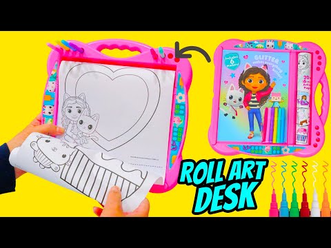 Gabby’s Dollhouse Desk Coloring and Drawing Activities for Kids