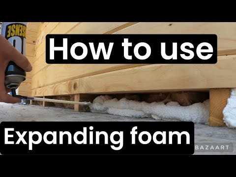 How to use expanding foam