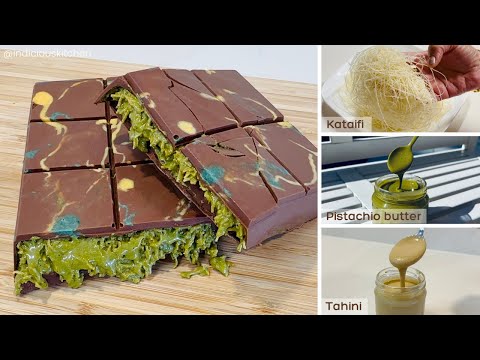 Making the Dubai Kunafa Chocolate Bar from SCRATCH