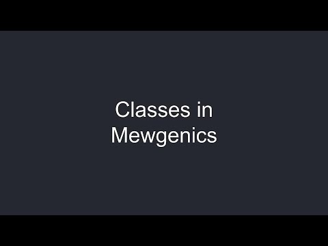 A Presentation About Classes In Mewgenics