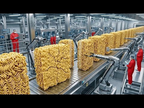 Inside a Modern Noodle Factory The Whole Production Process | How It's Made