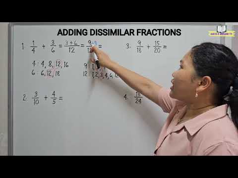 ADDING DISSIMILAR FRACTIONS