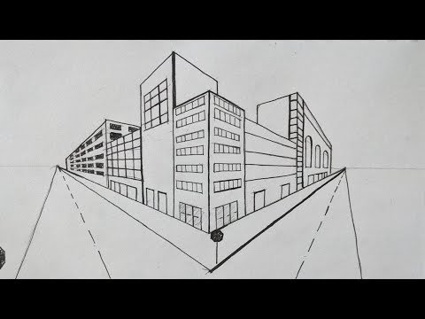 Drawing for Beginners: Two Point Perspective- City