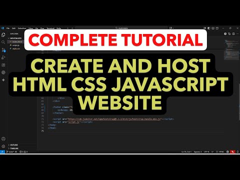How to Create and Host a Website Using HTML, CSS & JavaScript for Free | Beginner Friendly Tutorial