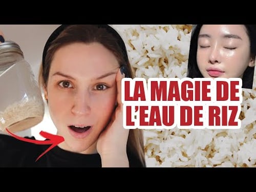 J'AI MIS DE L'EAU DE RIZ SUR MON VISAGE PENDANT UNE SEMAINE ET...