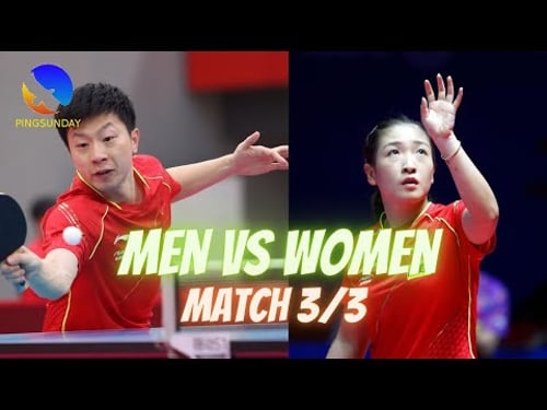 Full match | Ma Long vs Liu Shiwen 2021 (Men vs Women Match 3)
