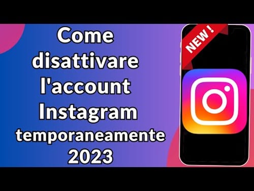 disattivare l'account Instagram 2023 (nuovo processo) |Disattiva temporaneamente l'account Instagram
