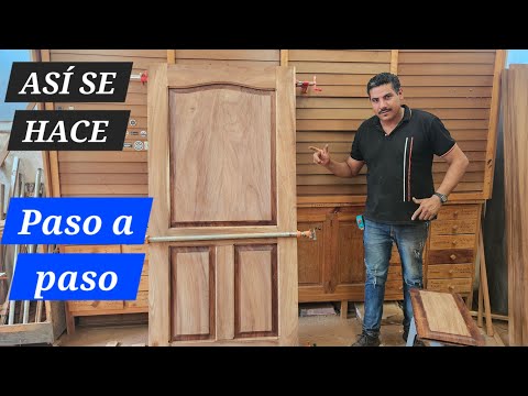 How to make a wooden door from boards! Step by step, well explained!