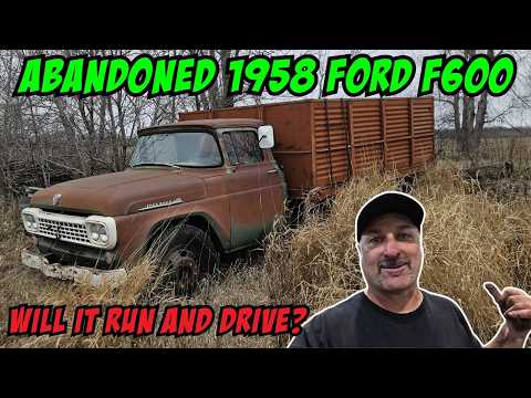 Will it run and drive again? Abandoned 1958 F600!