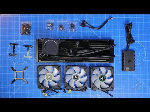 ASMR Unboxing of Corsair H150i Elite LCD with installation