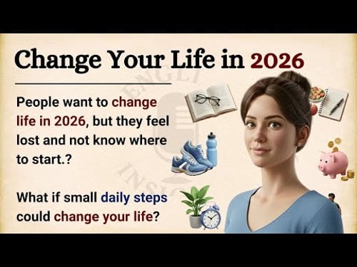 How to Change Your Life better in 2026: 6 Simple Steps || English Listening Practice | Graded Reader