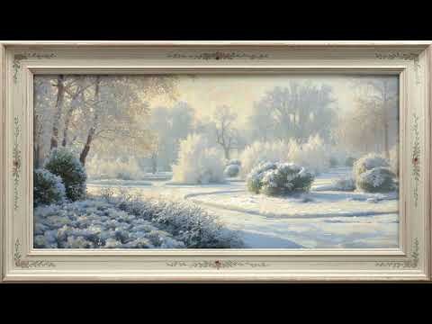 Snow at Giverny – Monet Winter Frame TV Art (4K AI Painting Loop)