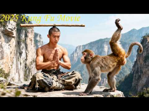 2025 Kung Fu Movie: A lad learns peerless skills from an ancient ape, dominating martial arts world.