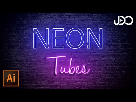 How to create Neon/Glow Text Effect - Illustrator Tutorials