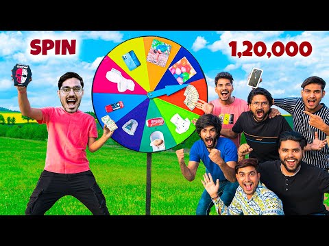 ₹1,20,000 Spin The Wheel Challenge पहिया घुमाओ और जीतो आईफ़ोन Looser Will Eat Jolochip🥵
