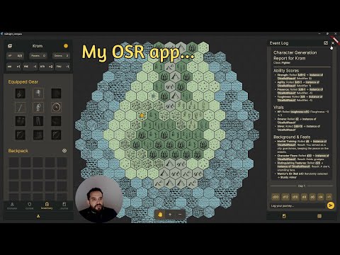 An early look at my next project... An OSR ttRPG app for worldbuilders, GMs, and solo roleplayers.