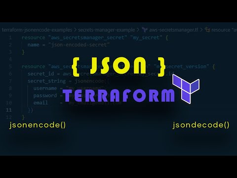 Terraform and JSON - The jsonencode and jsondecode functions in Terraform