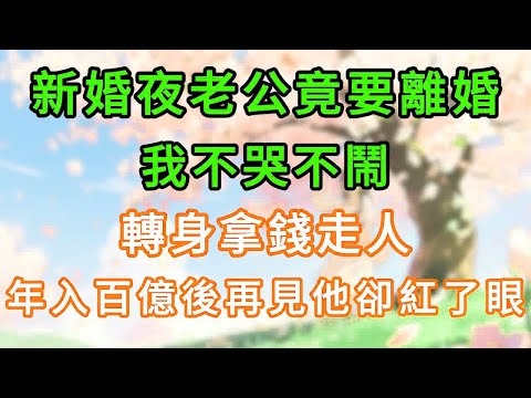 新婚夜老公竟要離婚,我不哭不鬧,轉身拿錢走人,年入百億後再見他卻紅了眼#情感故事 #為人處世 #生活经验