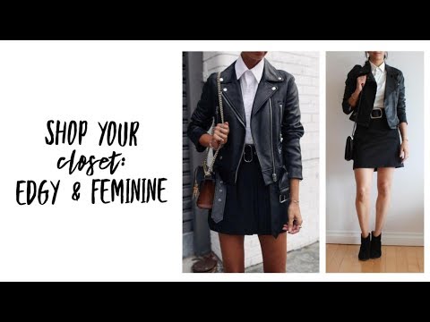 Shop Your Closet: Edgy Feminine Style | Curated Capsule Closet | Fashion Envy