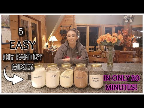 💥PART 1: 5 MAKE AHEAD PANTRY MIXES IN 30 MINUTES | SAVE TIME AND MONEY | BUSY MAMAS💥