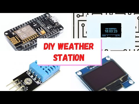 DIY #2 WEATHER STATION WITH NODEMCU ESP8266, OLED DISPLAY AND DHT11 WITH EASY TO FOLLOW INSTRUCTIONS