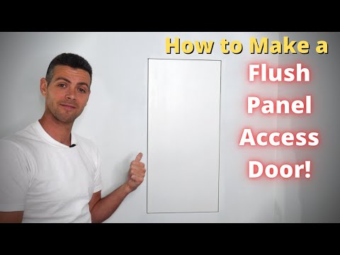Making a FLUSH PANEL CABINET DOOR in DRYWALL!
