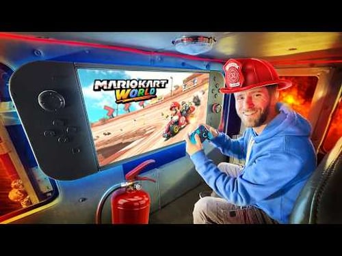 I Built a Dream Gaming Setup INSIDE a Fire Truck!