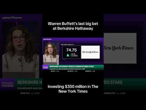 Berkshire Hathaway reveals $350 million New York Times stake