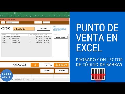 Point of sale system in Excel vba using barcode scanner @EXCELeINFO