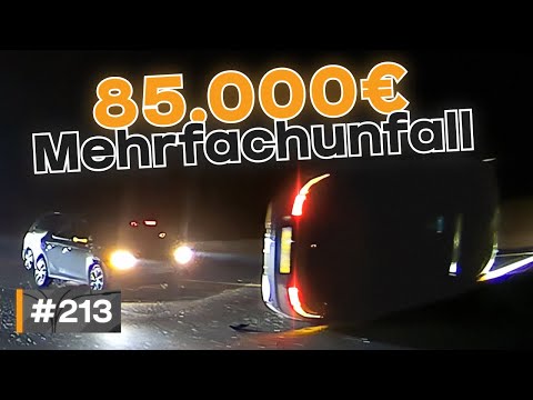Über 85.000€ Schaden bei heftigem Mehrfachunfall auf Autobahn! #GERMAN #DASHCAM | #213