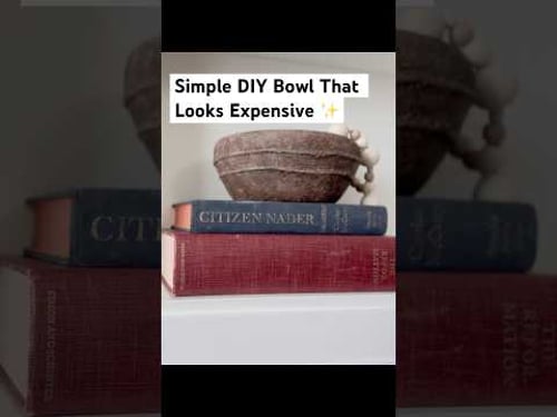 THRIFT Transformation DIY | Decorative Bowl | #budgetdecor #diy #thriftflips