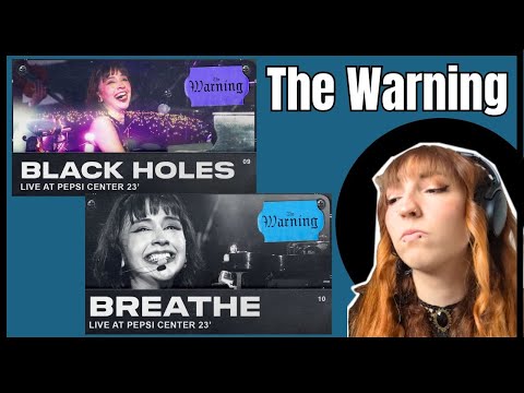 MY HEART | Reacting to THE WARNING - Black Holes + Breathe (LIVE)