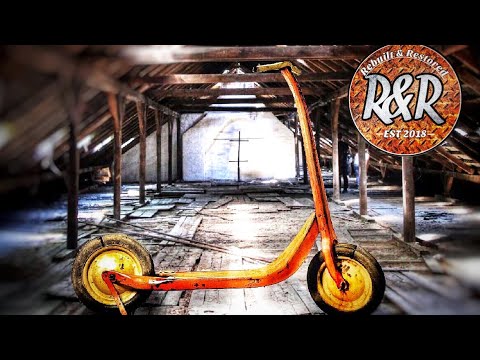 Broken Rusty 1950's Scooter Restoration