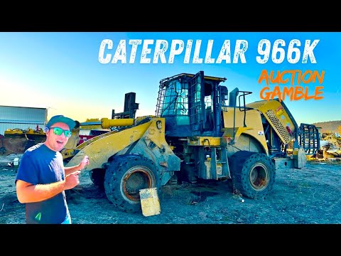 AUCTION GAMBLE... CAT 966K!!! WILL IT RUN??? MAJOR ISSUES!!
