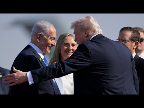 WATCH: Donald Trump lands in Israel as Hamas frees remaining hostages