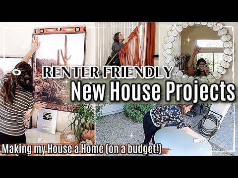 NEW HOUSE PROJECTS 2025!! NEW FURNITURE, RENTAL DIY & DECORATING our NEW HOME
